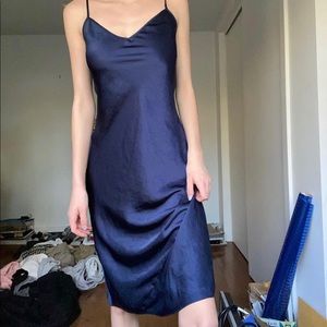 Aritzia Only Slip Dress in Navy